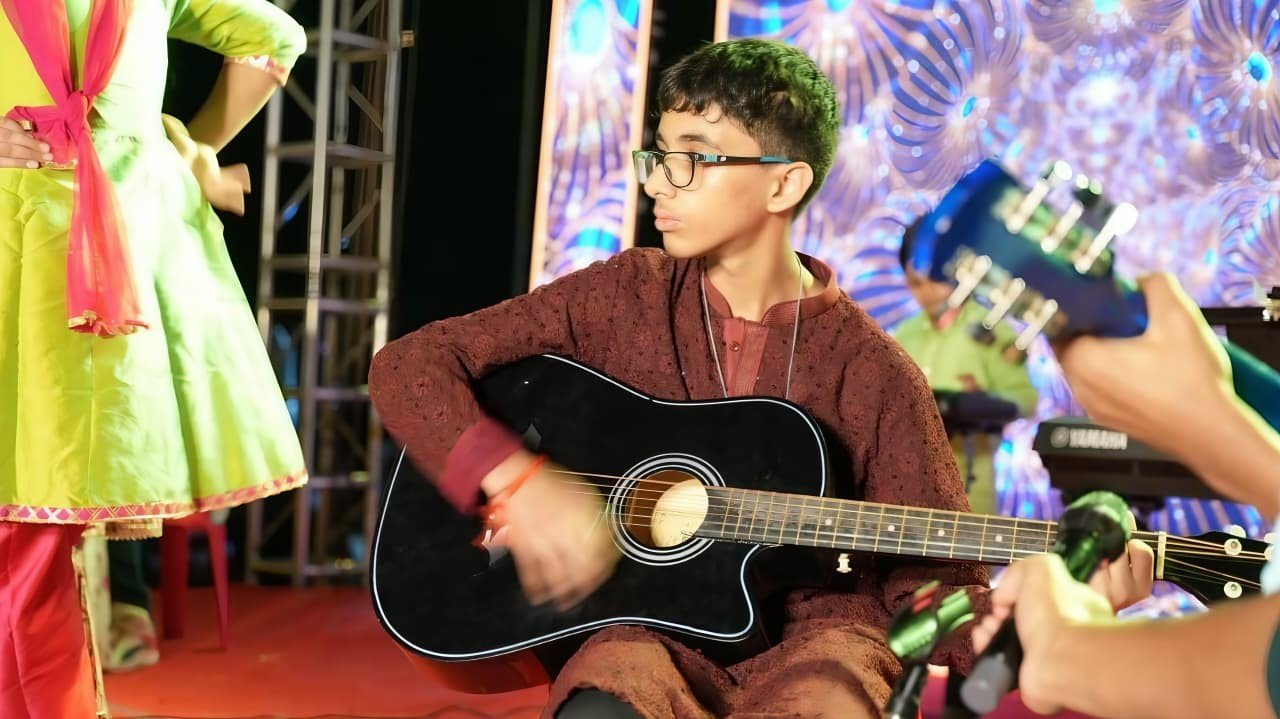 Young musicians performing at RMS